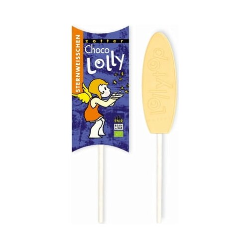 Zotter Schokoladen Bio Choco Lolly - bela zvezdica Cene