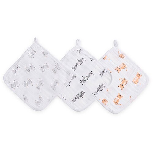 Aden+Anais Essentials 3 dijelni komplet krpica za pranje Safari Babes Slike