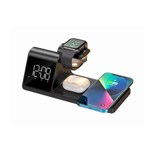Havit W3042 - 3 in 1 wireless charging station, black Slike