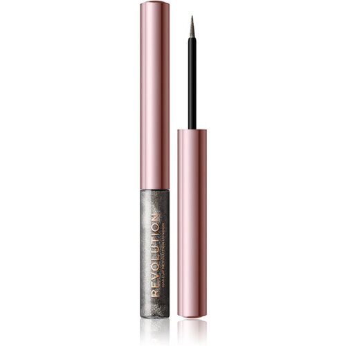 Makeup Revolution Super Flick tekući eyelineri nijansa Silver 2,4 ml Slike