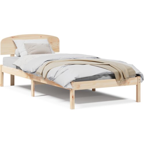 vidaXL krevetna konstrukcija s uzglavljem 100x200 cm od masivnog drva borovine Cene