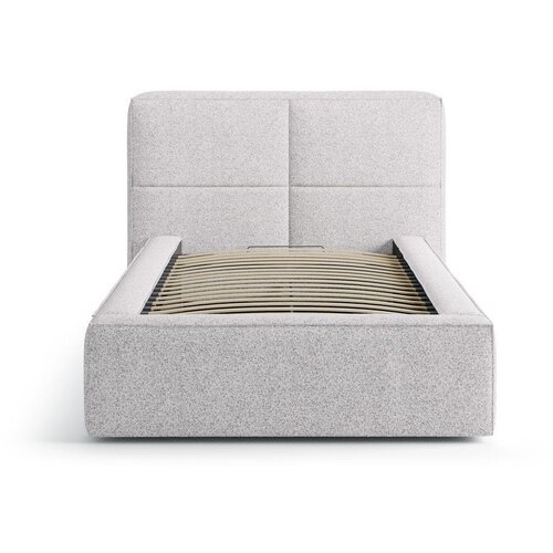 Micadoni Svijetlo sivi tapecirani krevet s prostorom za odlaganje s podnicom 90x200 cm Darren &amp;ndash; Slike