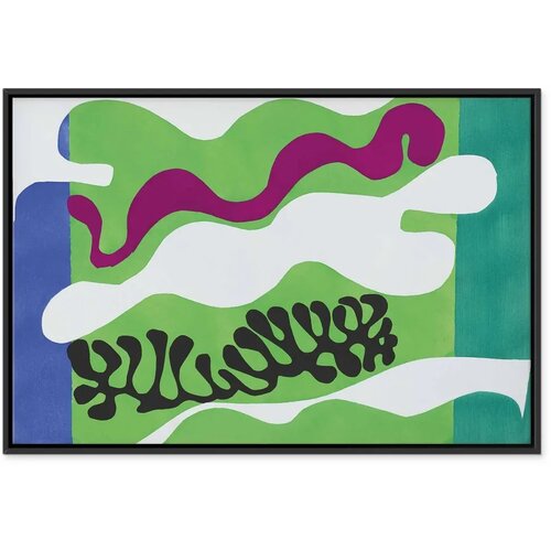  Slika - Henri Matisse &amp;ndash; Lagoon II (from Jazz) 120x80 U crnom drvenom okviru Slike