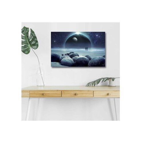 Wallity Slika na platnu sa LED osvetljenjem 45x70cm Slike