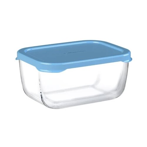 Činija snowbox 420cc plavi poklopac Slike