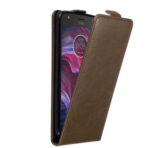 Cadorabo Ohišje, združljivo z Motorola MOTO X4 v kava rjava - Zaščitni ovitek v obliki flipa z magnetnim zapiranjem, (20558946) Cene