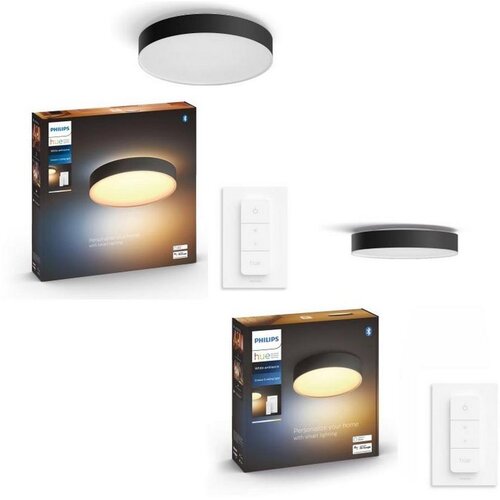 Philips KOMPLET 1x LED prigu&amp;scaron;iva svetiljka Hue ENRAVE 33,5W/230V + 1x prigu&amp;scaron;iva svetiljka 9,6W + daljinski upravljač Slike