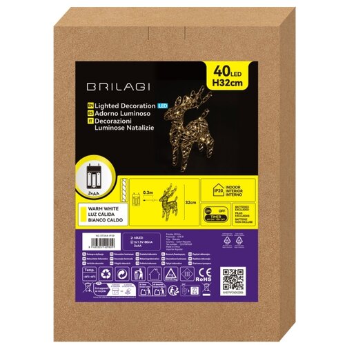 Brilagi LED Božićna dekoracija 40xLED/3xAA IP20 toplo bela Slike