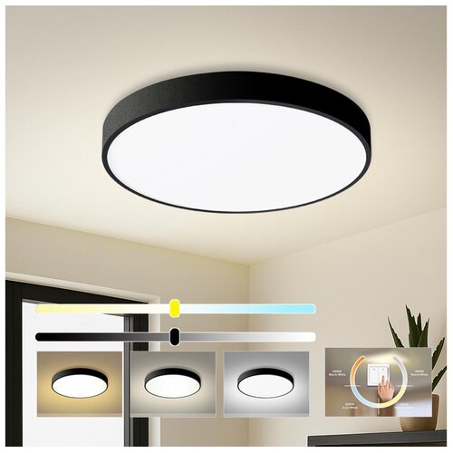  Brilagi - LED stropna svetiljka POOL LED/60W/230V 3000/4500/6000K prečnik 60 cm crna Cene