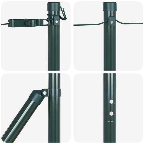  Stup za ogradu 26 pcs Siva 3,2 x 3,2 x 130 cm Slike