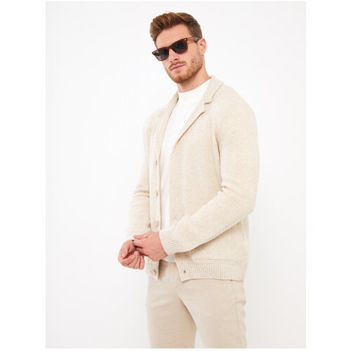 LC Waikiki Standard Fit Jacket Collar Men&amp;#039;s Knitwear Cardigan Slike