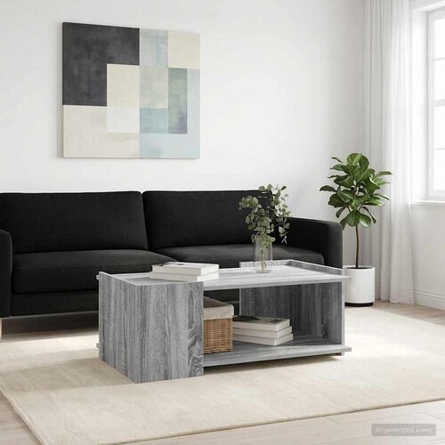  Kava Stol Siva sonoma 90 x 50 x 33 cm Konstruirano drvo Cene