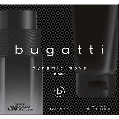 Bugatti Dynamic Move Black parfemski set za mu&amp;scaron;karce edt100ml+sg200ml Slike
