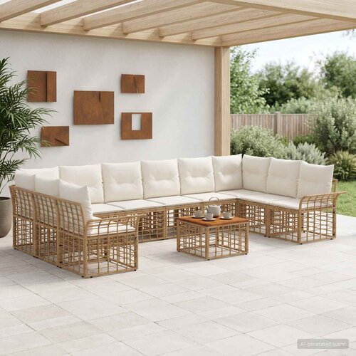  Set vanjskih sofa 11 kom. Poliester Slike