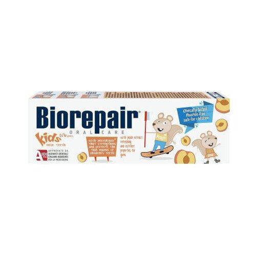 Biorepair Kids 0-6 Peach zubna pasta 50 ml Slike