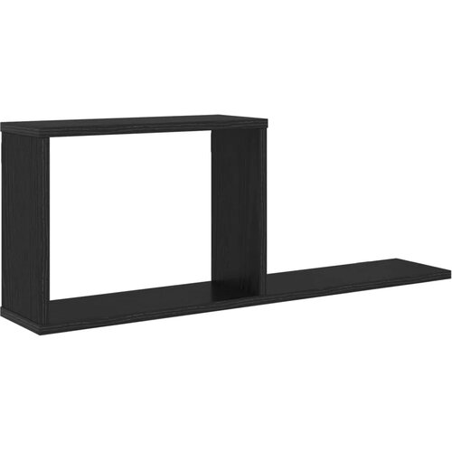  Plutajuće police Crni hrast 80 x 15 x 30 cm Konstruirano drvo - Crni hrast 1 Slike