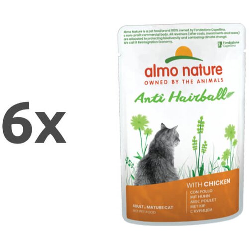 Almo Nature Holistic Anti-Hairball - pi&scaron;čanec - 70 g 6 x 70 g Cene