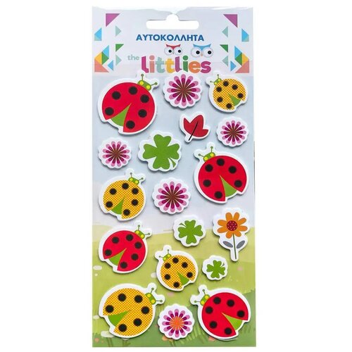 Luna The Littlies: Set 3D puhastih z vzorcem pikapolonic, 10x22 cm. Cene