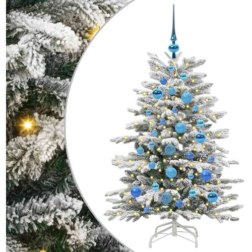 vidaXL Umetno Zložljivo Božično Drevo Bela 120 cm PE in PVC, (5000066607) Cene