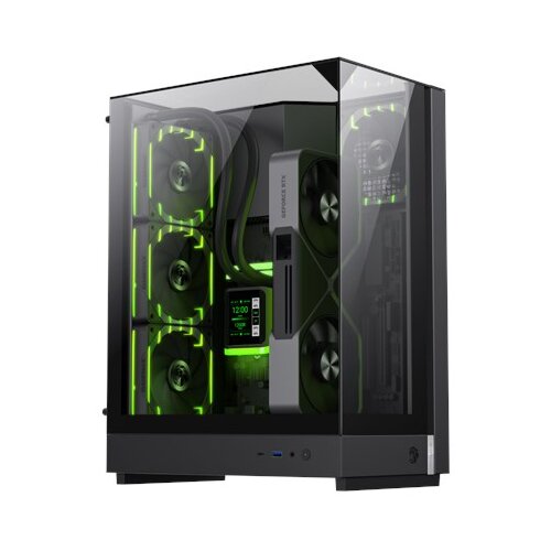  GameMax T20 BK Midi Tower Black Cene