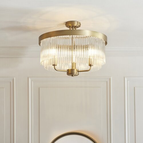 Endon 119109 - plafonski luster clermont 3xE14/6W/230V mesing Slike
