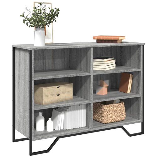 vidaXL Komoda siva sonoma 101x35,5x74,5 cm inženirski les Cene