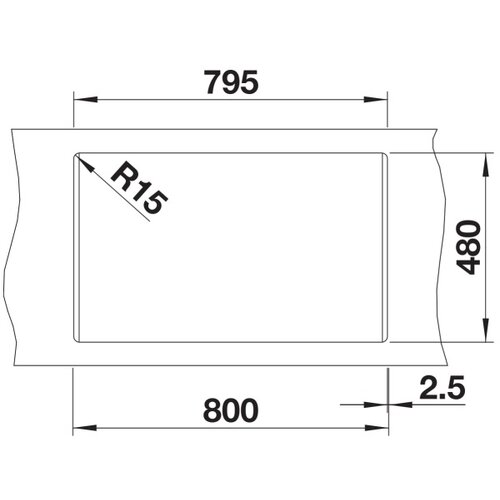 Blanco sudopera naya 8 815X500/200mm antracit Slike