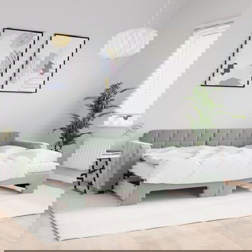 vidaXL Dnevni krevet na razvlačenje svjetlosivi 80 x 200 cm baršunasti Cijene