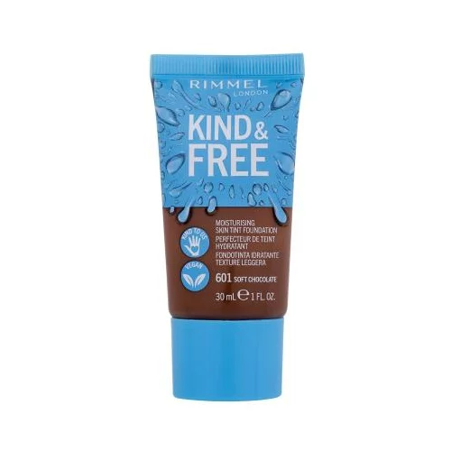 Rimmel London Kind & Free Skin Tint Foundation hidratantni puder 30 ml Nijansa 601 soft chocolate