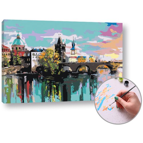 Artmie slikanje po brojevima KARLOV MOST U PRAGU 60x40 cm Cene
