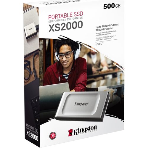 Kingston Ext SSD 500GB USB-CXS2000, R/W:2000/2000MBs Cijene