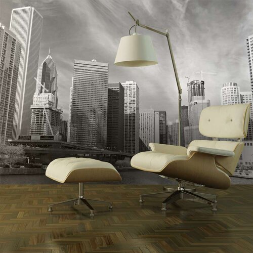  Tapeta - Chicago skyline (black and white) 200x154 Slike