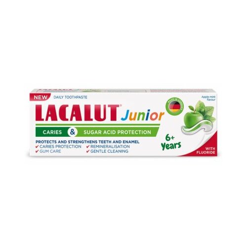 Lacalut Junior Sugar Acid Protection zobna pasta za otroke 6+ Years 55 ml Cene