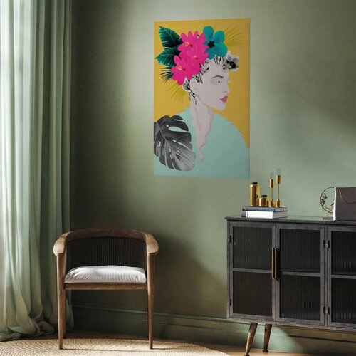  Plakat - Flowers in the Hair 60x90 Bez okvira Slike