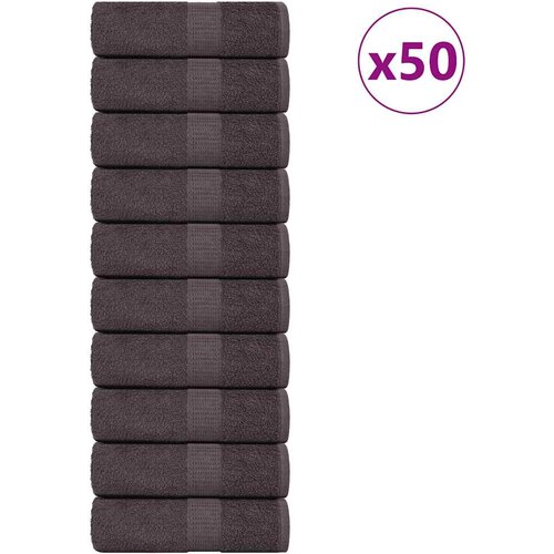 vidaXL Ručnici 50 kom antracit 15x21 cm 360 gsm 100% pamuk Cijene