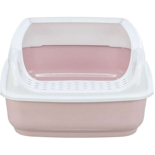 Pijesak WC posoda za mačke z visokim robom 38x20x50 cm roza Slike