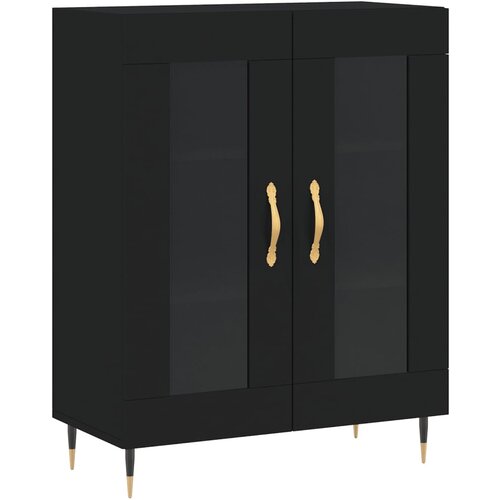 Maison Chic Komoda - Predalnik črna 69,5x34x90 cm inženirski les, (21716006) Slike