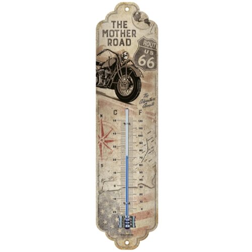 Retro termometer (kovinski, 28 x 7 cm) Slike