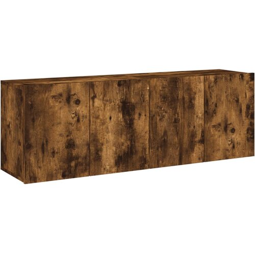 VidaXL Zidni TV ormarići 2 kom boja dimljenog hrasta 60x30x41 cm Slike