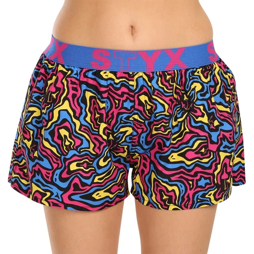 STYX Women's boxer shorts art sports rubber mushrooms