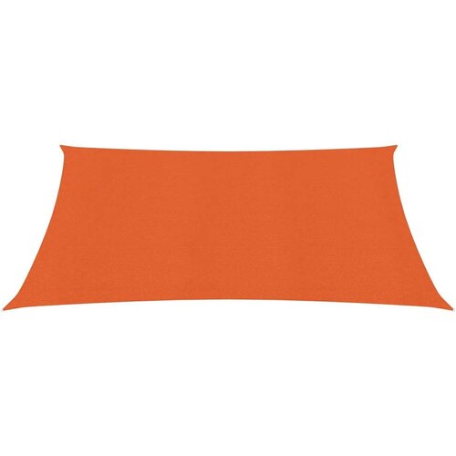  Jedro za za&amp;scaron;titu sunca 160 g/m&amp;sup2; kvadratno narančasto 4x4 m HDPE Slike