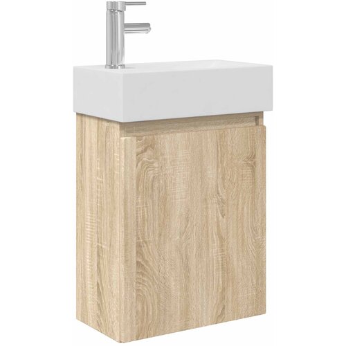 vidaXL Kopalni&scaron;ka omarica s tapo Sonoma hrast 45,5 x 22,5 x 84 cm, (5000246194) Cene