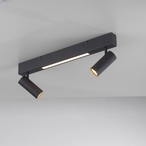 SCH&amp;Ouml;NER WOHNEN 11793-18 - LED spot svetlo DANTE 2xGU10/10W+LED/7,2W crna Slike