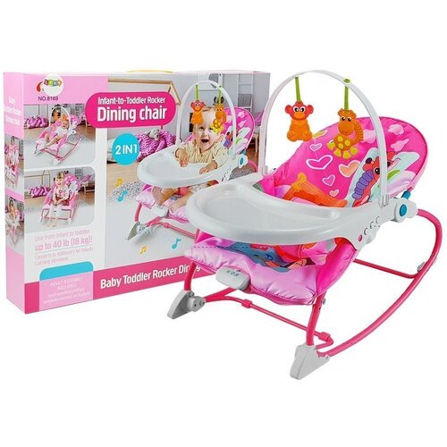  Stolica za hranjenje i ljuljanje Cradle Rocker 2u1 - roza Cijene