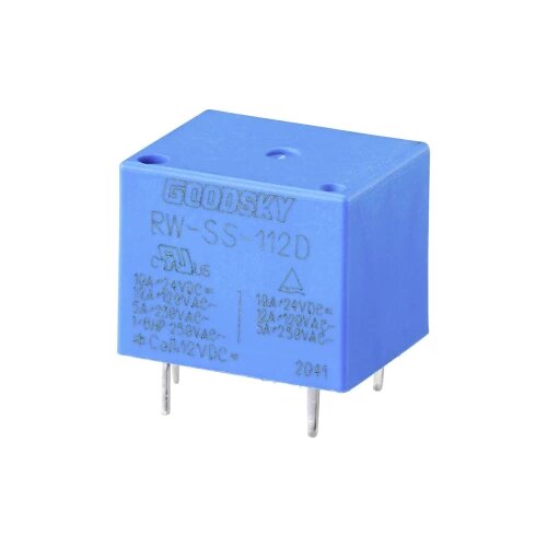 GoodSky RW-SS-112D relej za tiskane pločice 12 V/DC 12 A 1 prebacivanje 1 St. Tray Slike