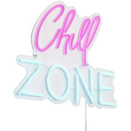 QAZQA Neonska stenska svetilka roza z modro vklj. LED - Chill Zone Slike