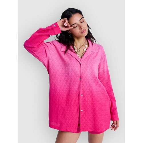Roxy Ocean Gradient Shirt Dress sangria sunset Slike