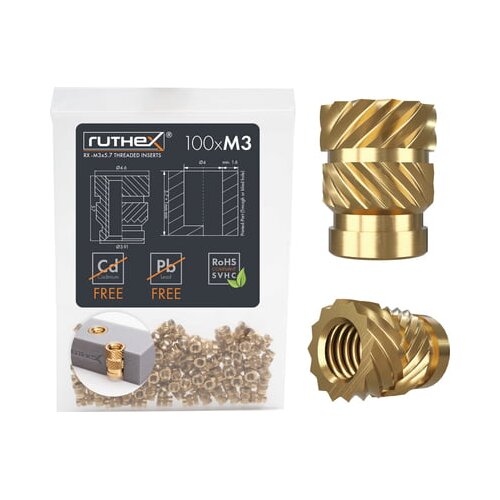 ruthex Threaded Insert M3 (100 pieces) Cene