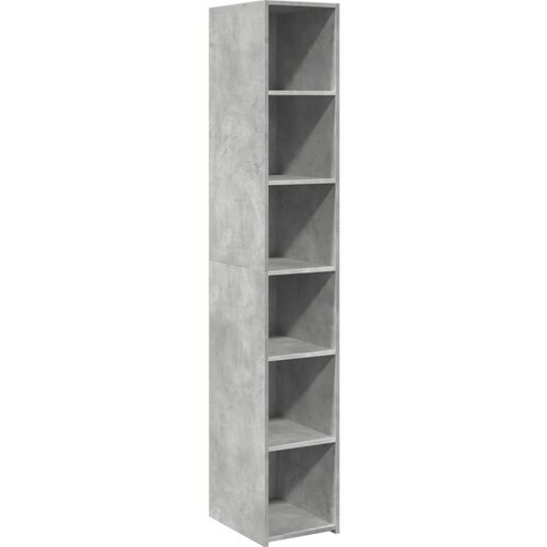 Maison Chic Visoka omara - Komoda - Predalnik betonsko siva 30x41x185 cm inženirski les, (21722069) Slike
