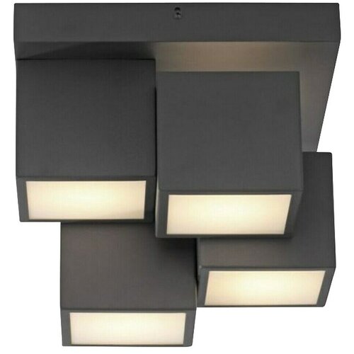 JUST LIGHT LED stropna svjetiljka Tetris (19 W, D x &amp;Scaron; x V: 30 x 30 x 25 cm, Crne, Topla bijela) Slike